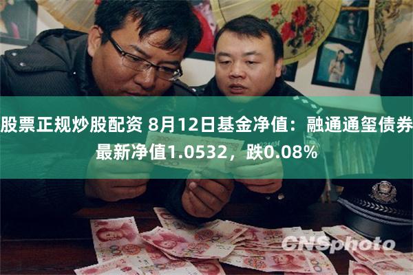 股票正规炒股配资 8月12日基金净值：融通通玺债券最新净值1.0532，跌0.08%